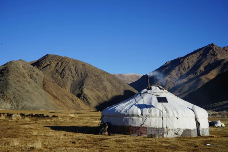 Kazakh nomads in western Mongolia