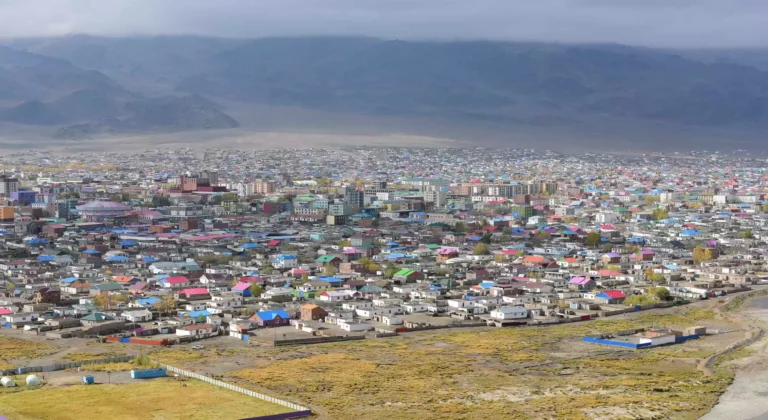 Stunning Ulgii town in western Mongolia
