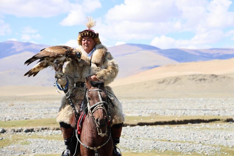 Mongolian eagle hunters
