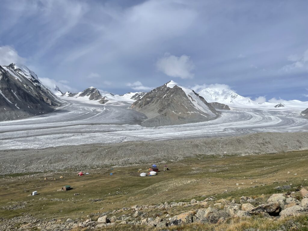 Potanini glacier in Mongolia