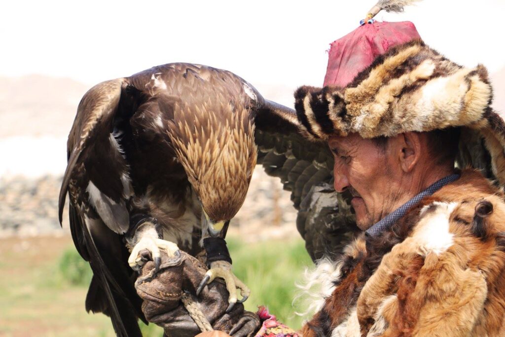 West Mongolian eagle hunters
